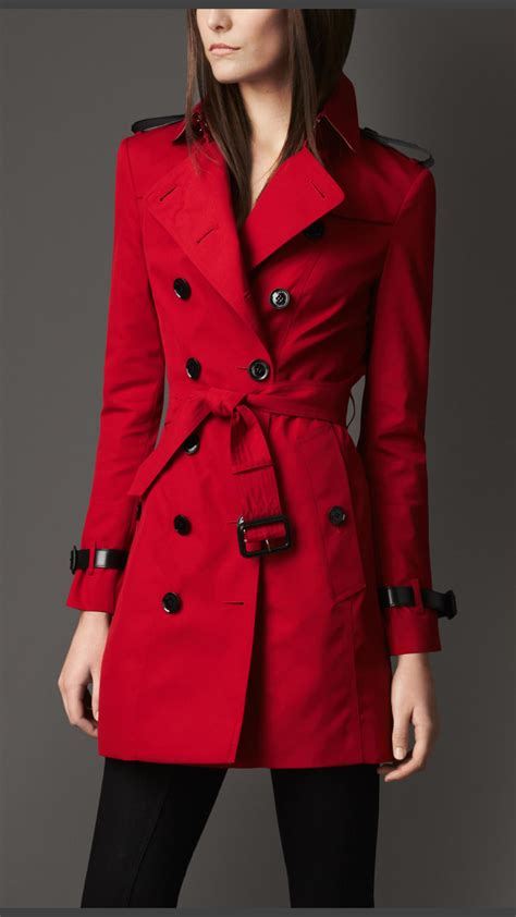 burberry red trench women|Burberry trench women's sale.